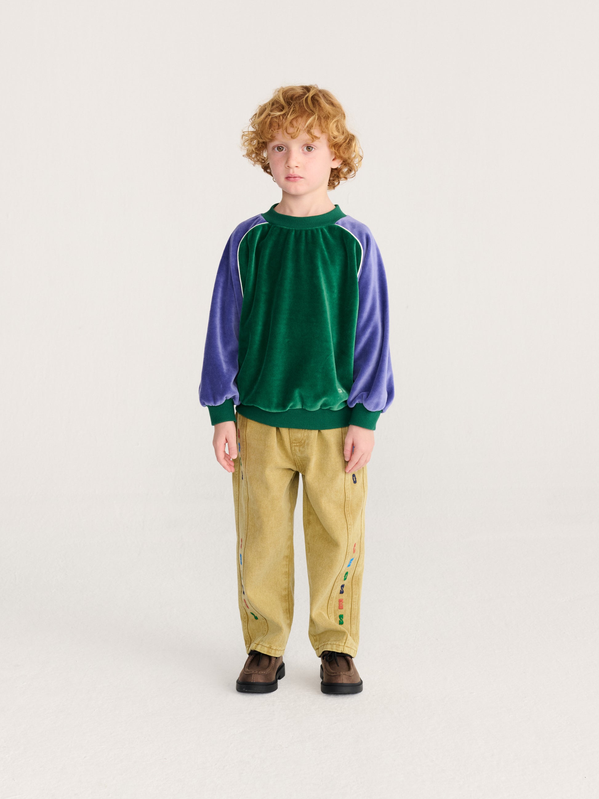 Bluza Color Block terry cloth sweatshirt