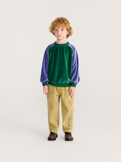 Bluza Color Block terry cloth sweatshirt