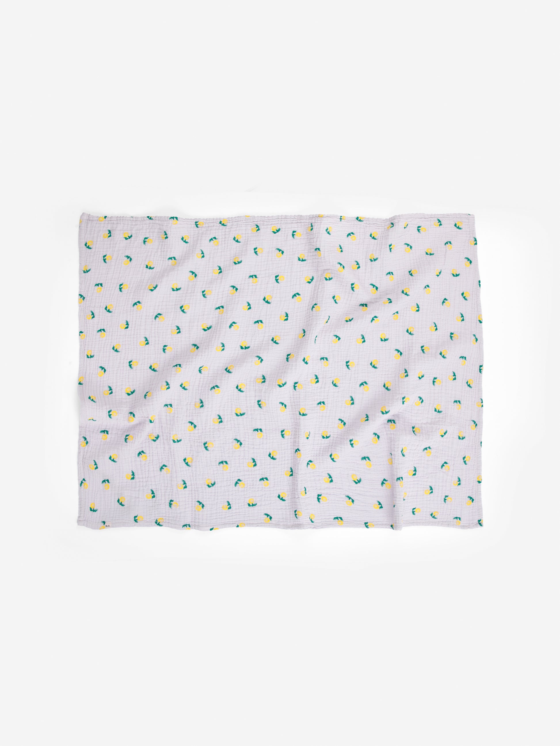 Stamp Bloom all over muslin cloth