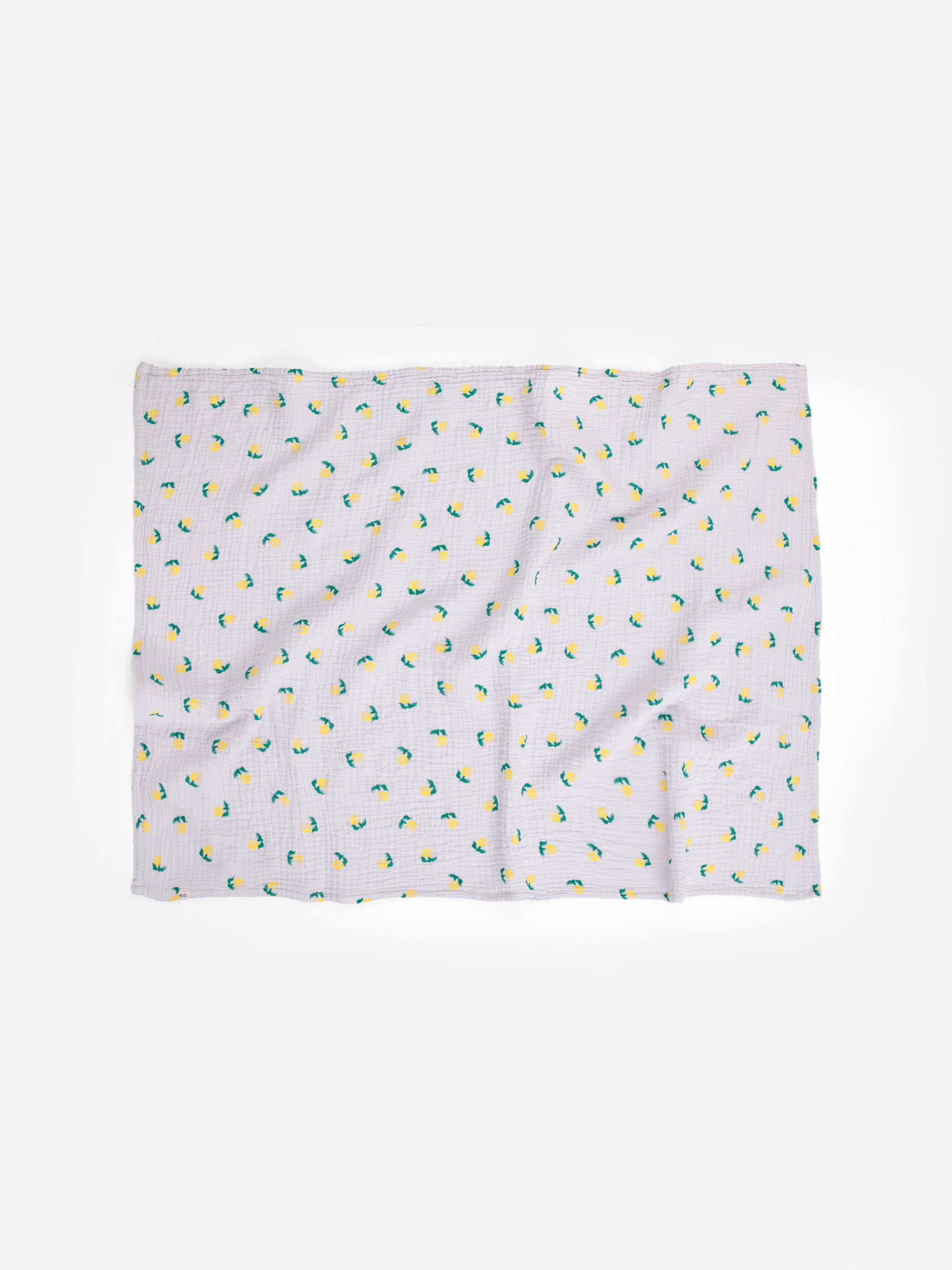 Stamp Bloom all over muslin cloth