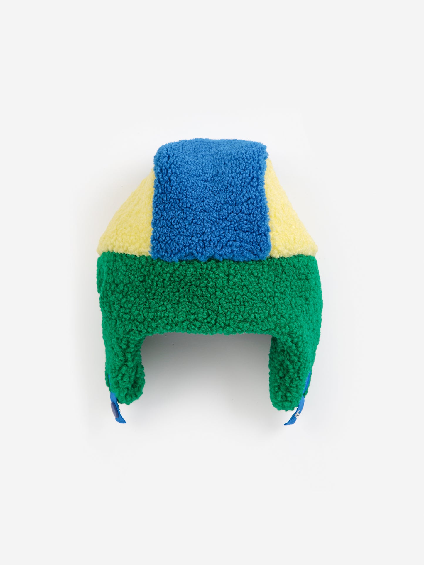 Czapka color block sheepskin chapka