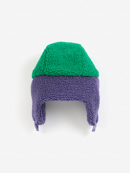 Bobo Choses color block sheepskin chapka