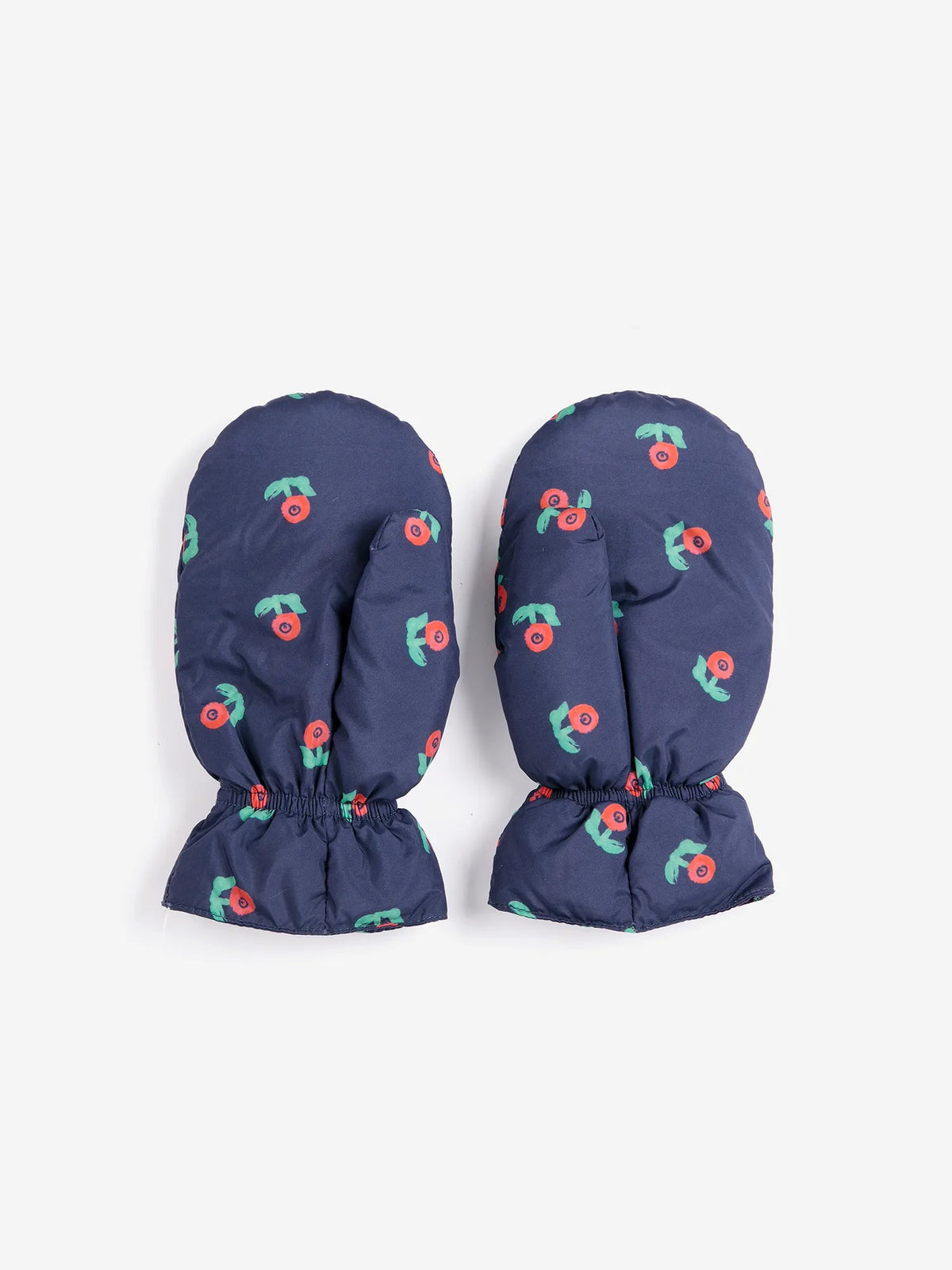 Rękawiczki Stamp Bloom all over mittens - Bobo Choses - kolor Navy Blue