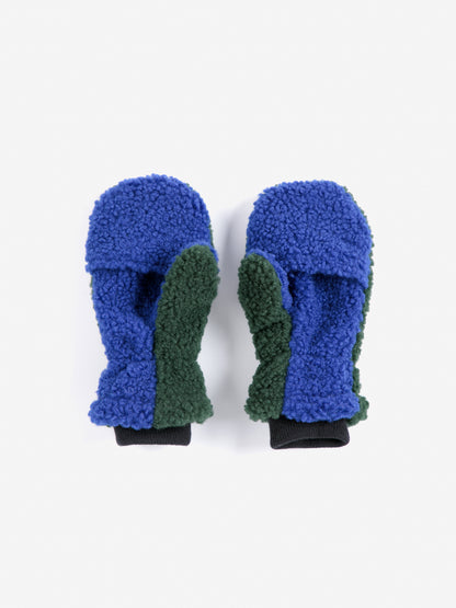 Rękawiczki Color Block Sheepskin Mittens