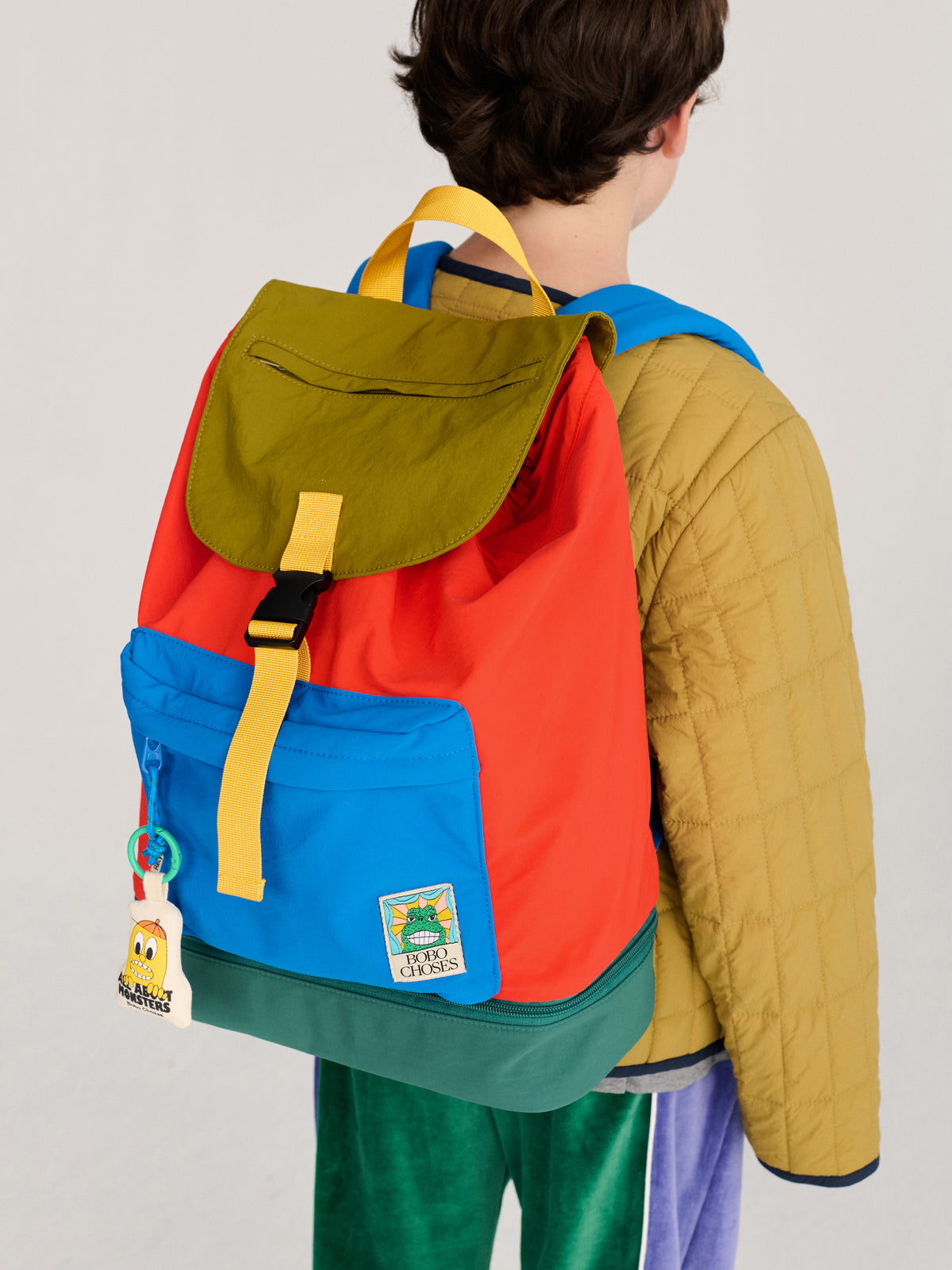 Beast Tag Rucksack mit Farbblockmuster