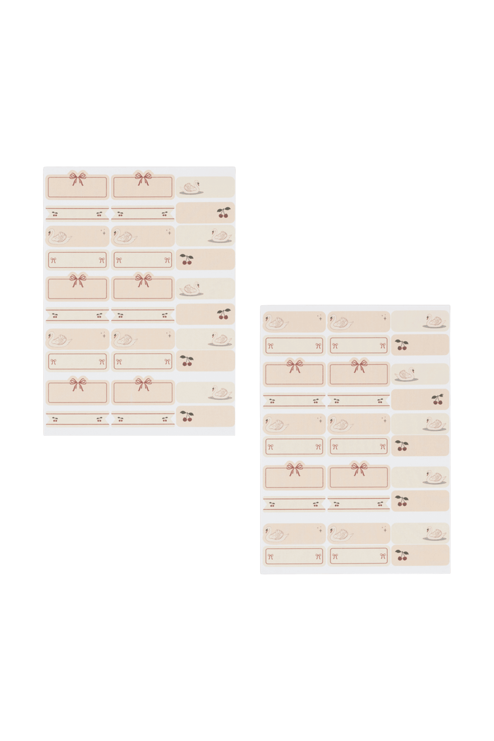 Naklejki na zeszyty Name Stickers SWAN