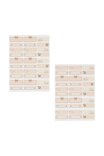 Naklejki na zeszyty Name Stickers SWAN