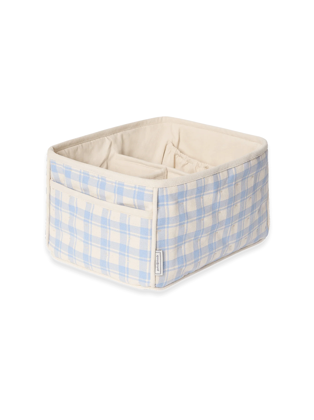 Organizer na przewijak Diaper Caddy GINGHAM SKY BLUE