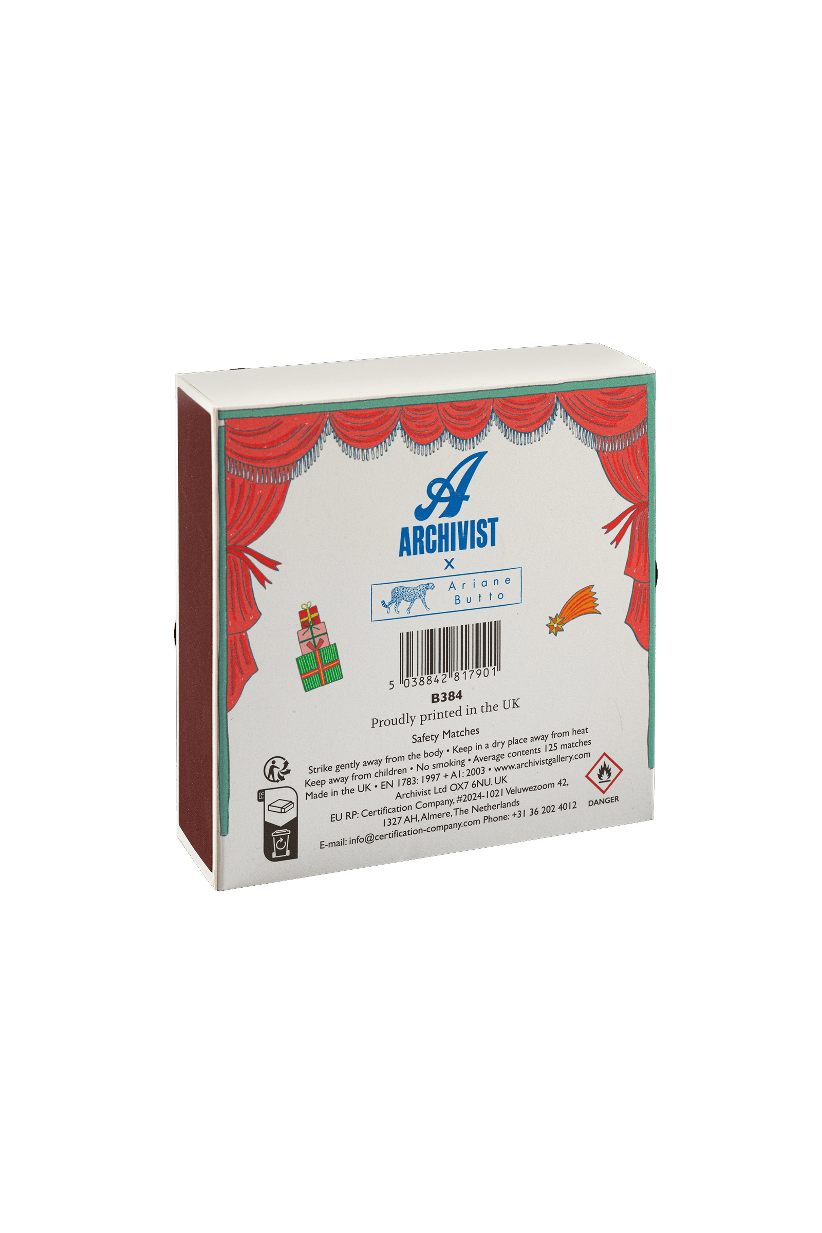 Luksusowe zapałki w ozdobnym pudełku THE NUTCRACKER
