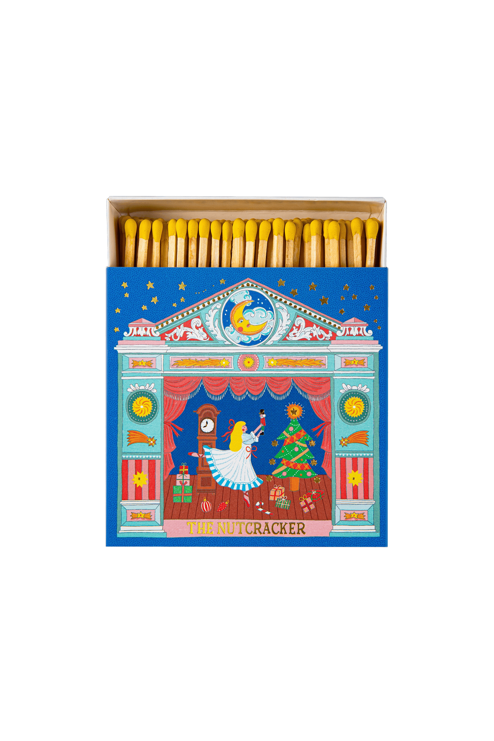 Luxury matches in a decorative square box THE NUTCRACKER