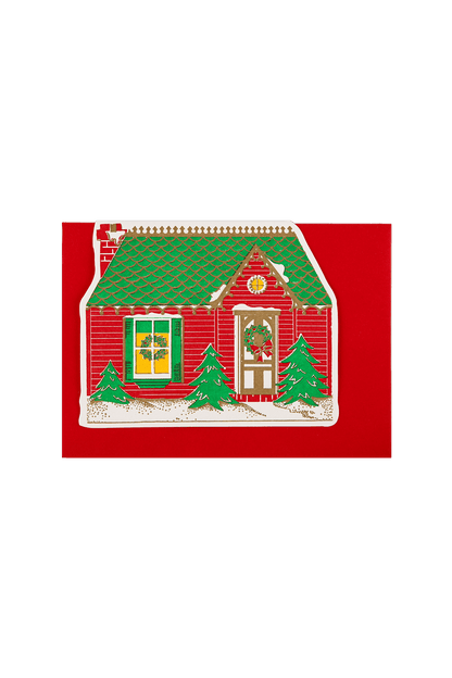 Ozdobna kartka z kopertą CHRISTMAS HOUSE