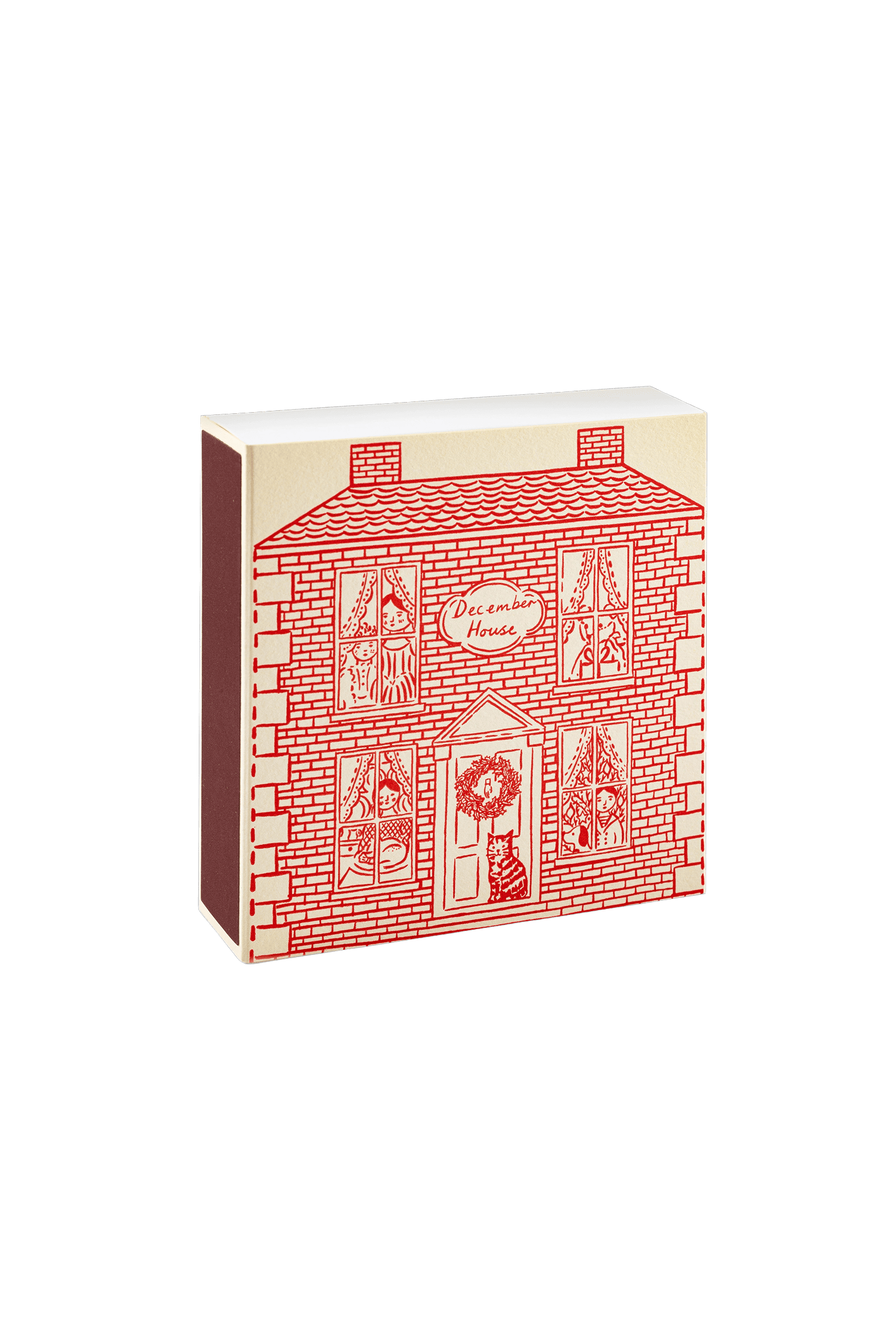 Luxury matches in a decorative square box DECEMBER HOUSE