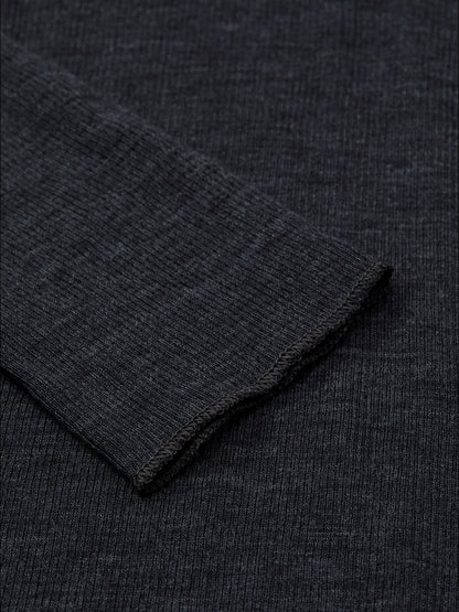 Esme Merino T-Neck DARK GREY MELANGE