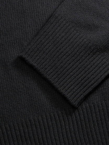 Silene Merino T-Neck BLACK