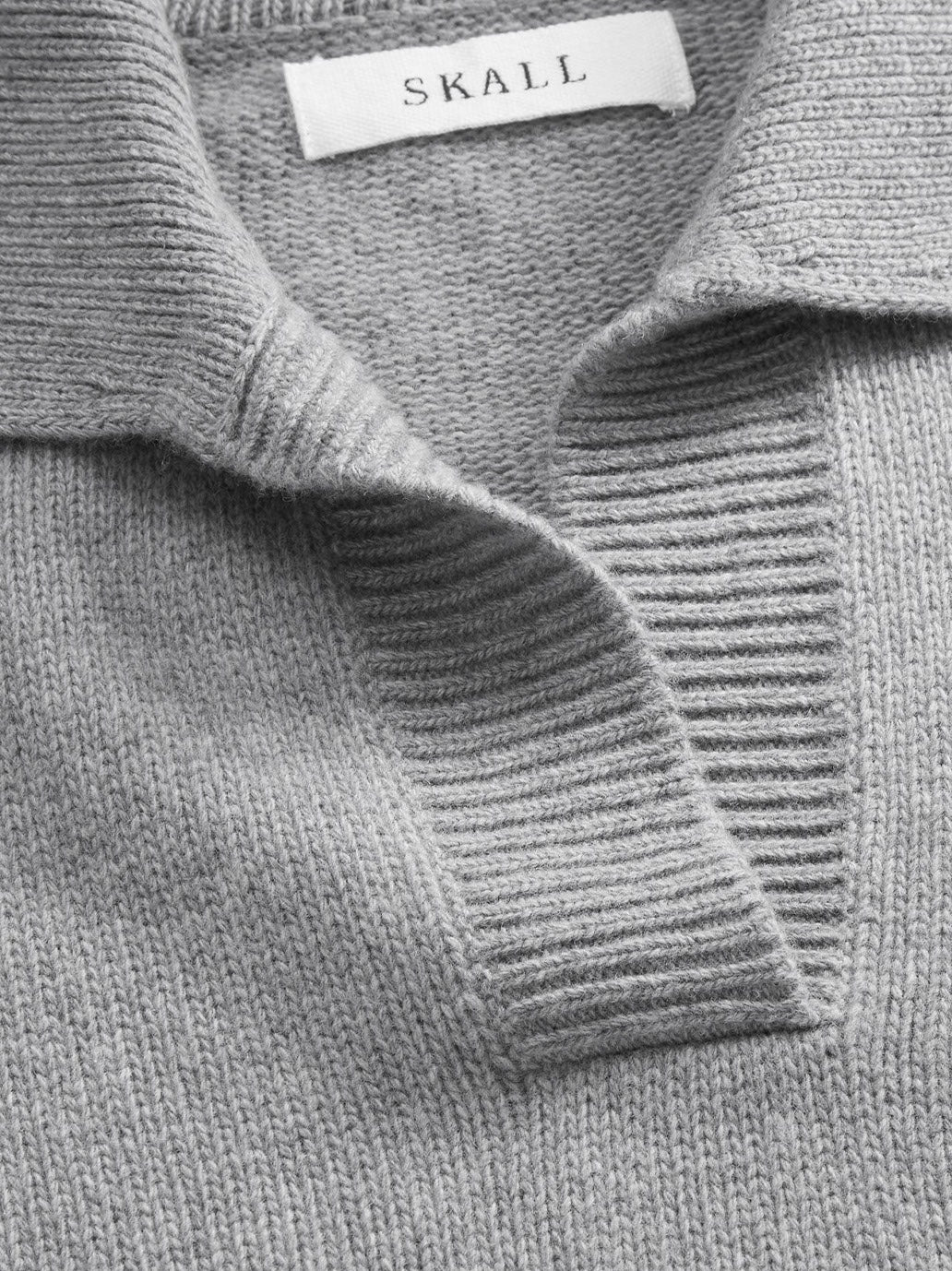 Dean V-neck Merino Jumper GREY MELANGE