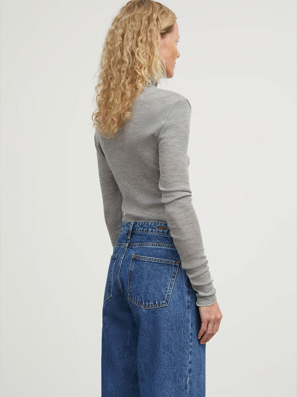 Esme Merino T-Neck GREY MELANGE