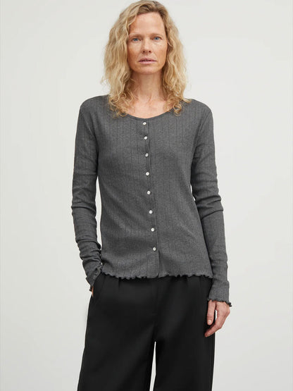 Edie Cardigan DARK GREY MELANGE