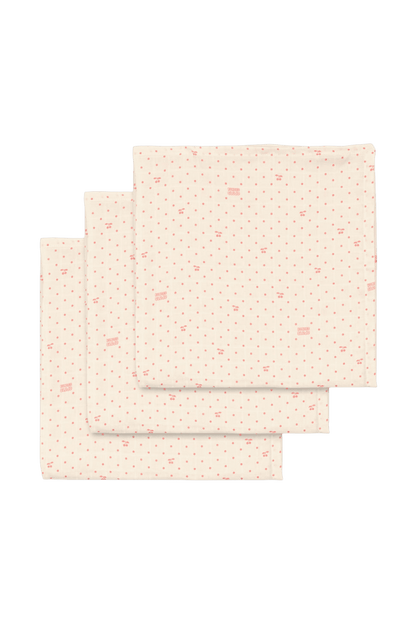 3-pak pieluszek muślinowych CHERRY DOT