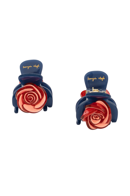 Set di 2 fermagli per capelli a forma di rosa TOTAL ECLIPSE