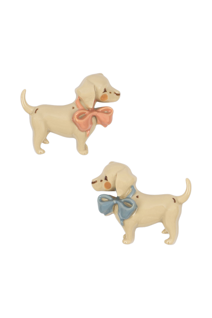 Lot de 2 pinces à cheveux pour chiot CREME BRULEE