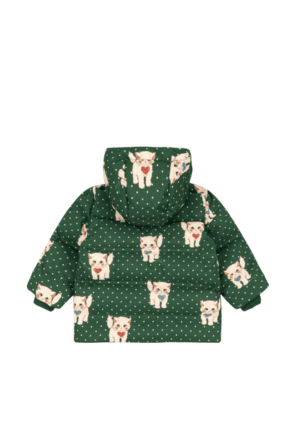 Magnum Down Jacket Print Grs DOT MIAO VERDE