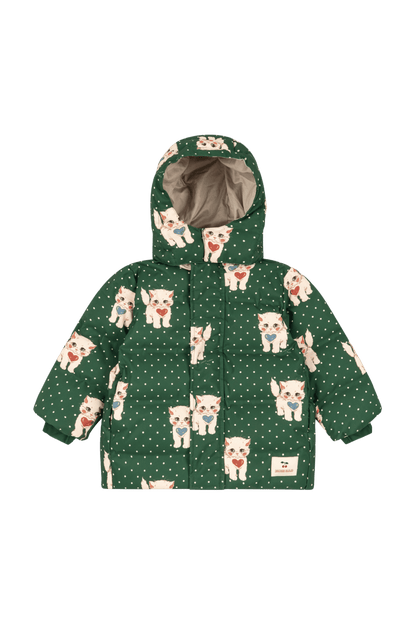 Magnum Down Jacket Print Grs DOT MIAO VERDE