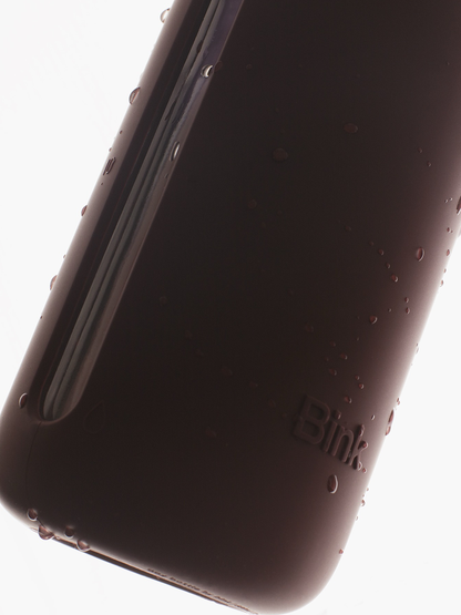 Day Bink glass water bottle BLACK CHERRY