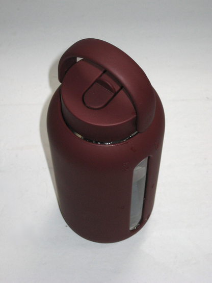 Day Bink glass water bottle BLACK CHERRY