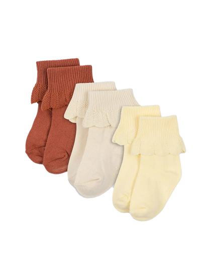 3 Pack Frill Socks Konges Slojd BEBE Concept 