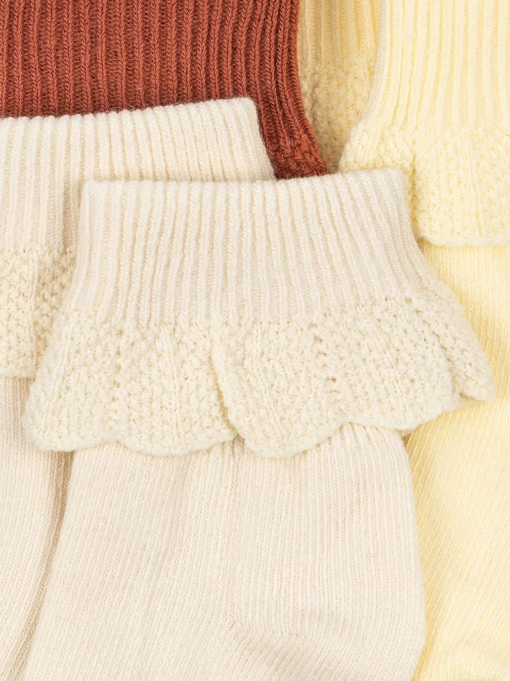 3 Pack Frill Socks Konges Slojd BEBE Concept 
