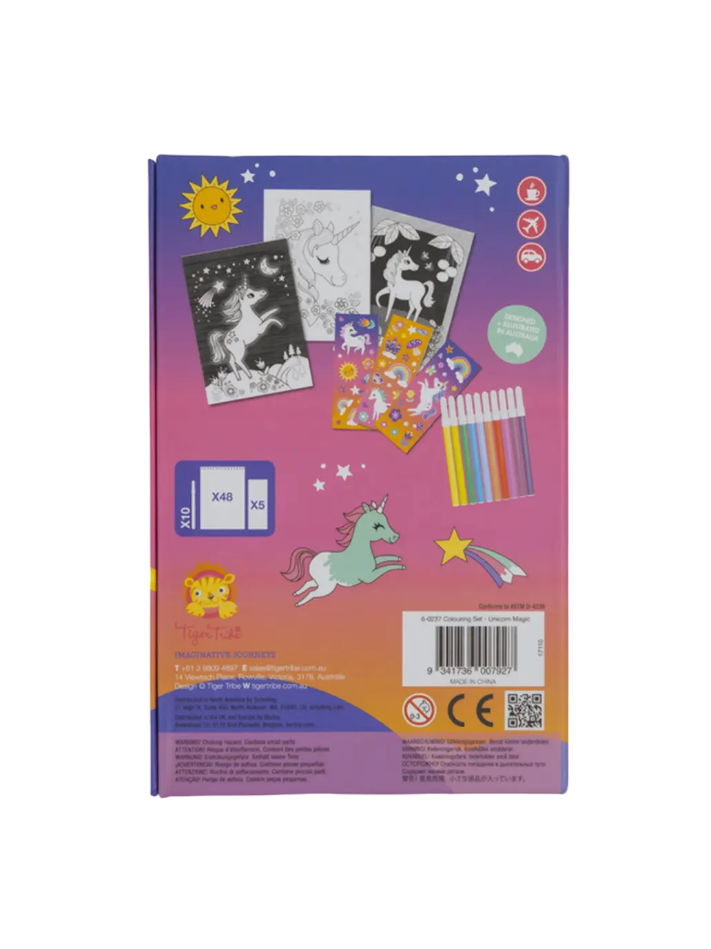 Zestaw Kolorowanek - Jednorożcowa Magia Tiger Tribe BEBE Concept 