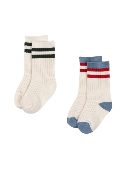 Zestaw skarpetek 2-pack Rib Socks PEARL BLUE
