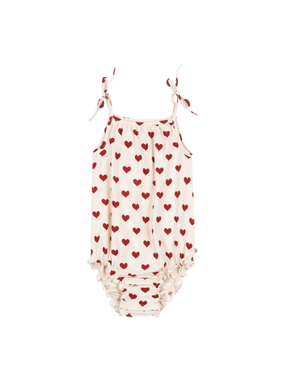 Niemowlęce body Basic Strap AMOUR ROUGE