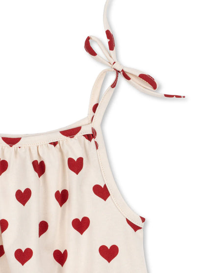 Niemowlęce body Basic Strap AMOUR ROUGE