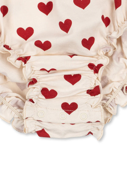 Niemowlęce body Basic Strap AMOUR ROUGE