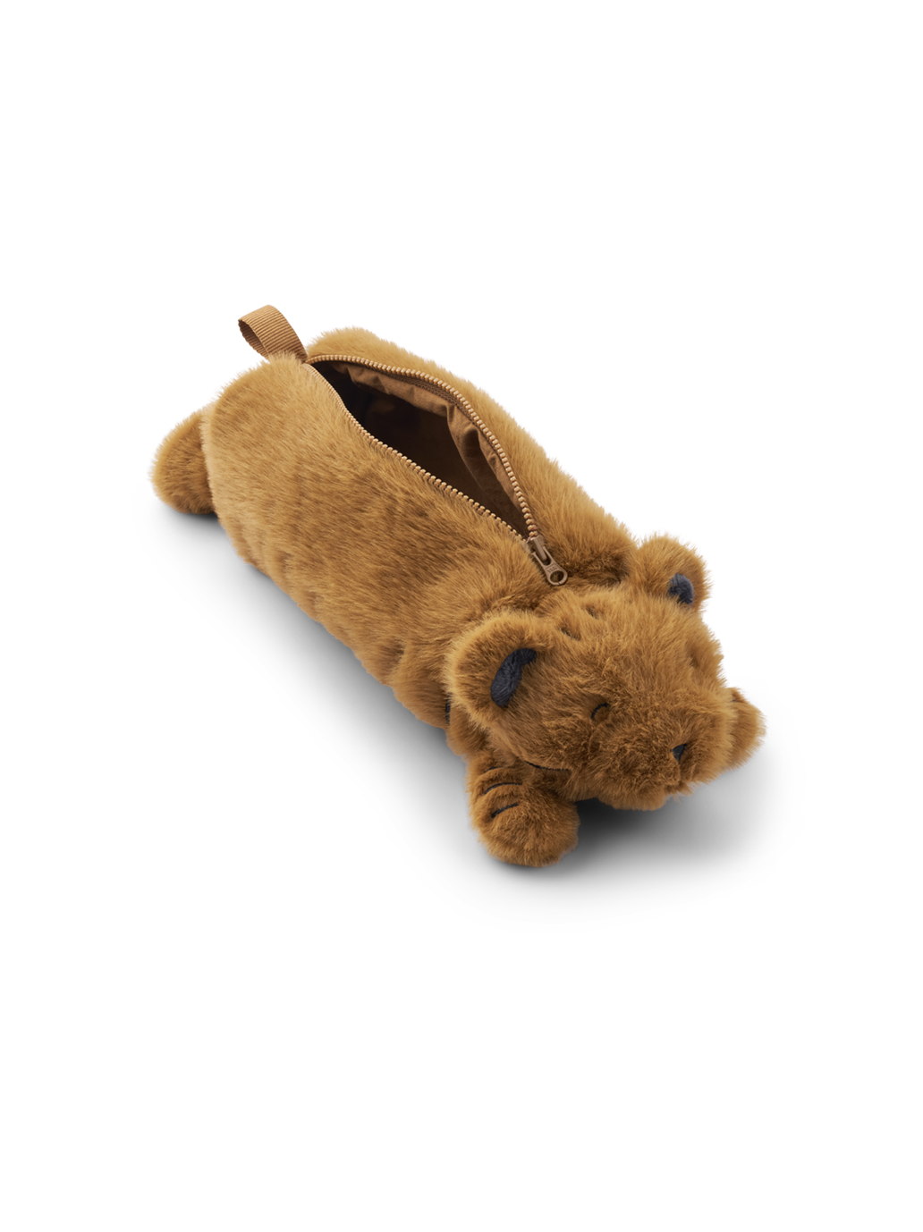 Dalina Tiger Plush Pouch GOLD CARAMEL