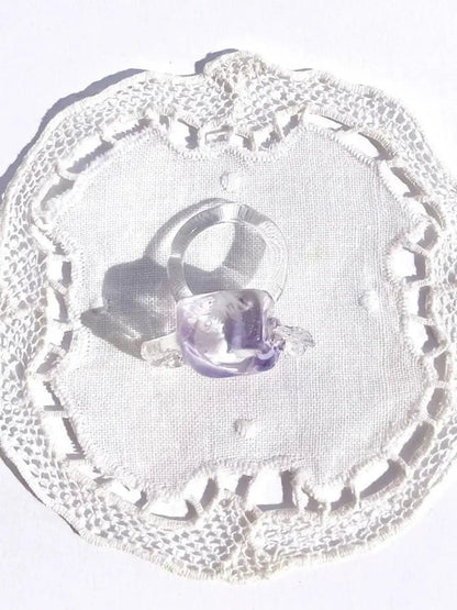 Big Candy Glass Ring Vivian Alarcon BEBE Concept 