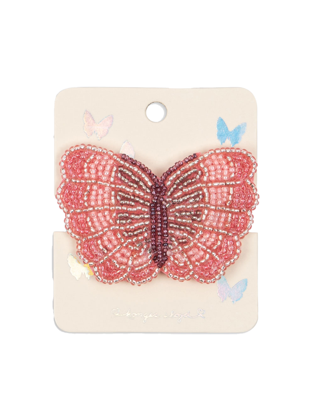 Beaded Hair Clip BUTTERFLY