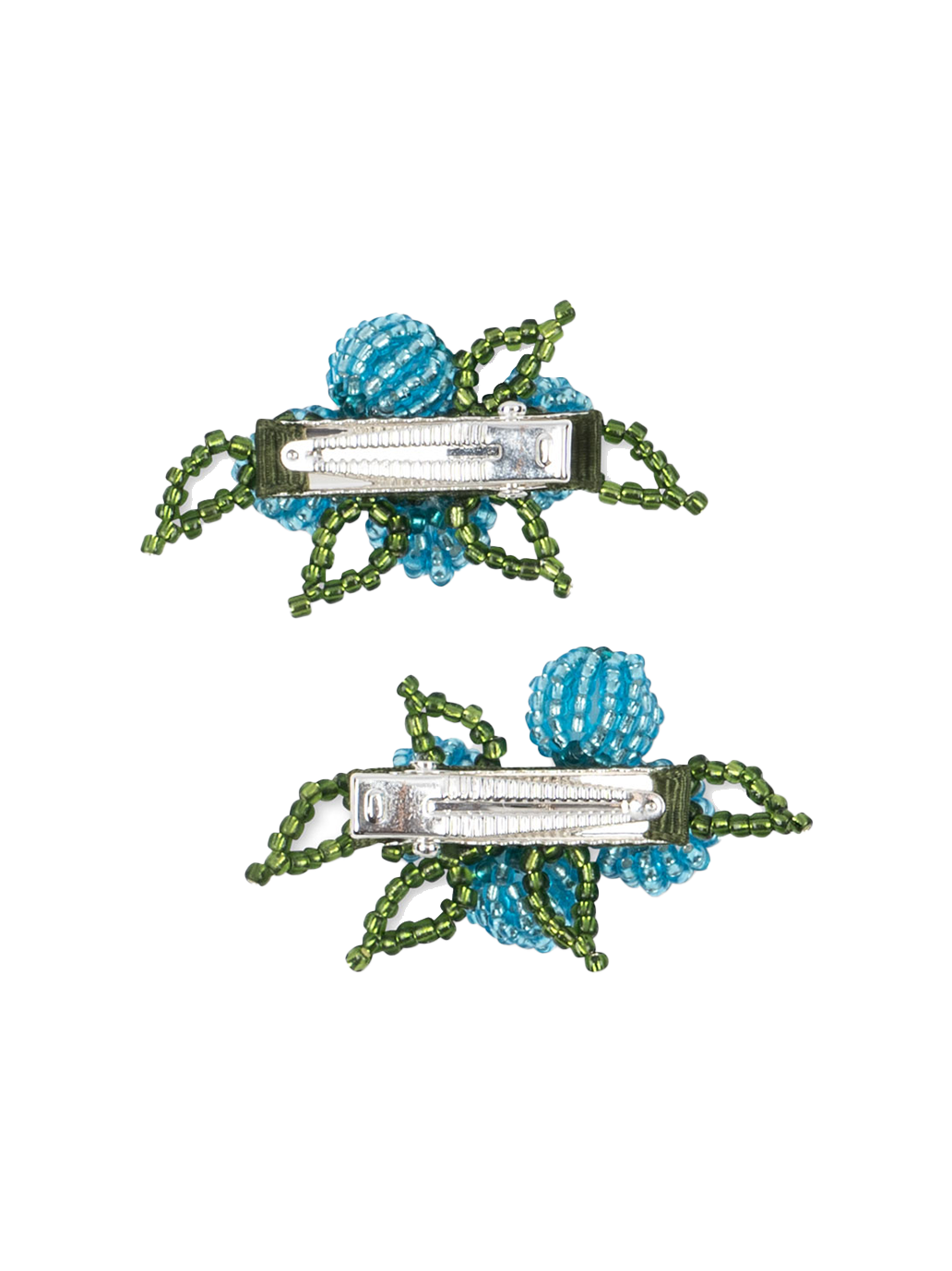 Beaded Hair Clip 2-pack BLUEBERRIES