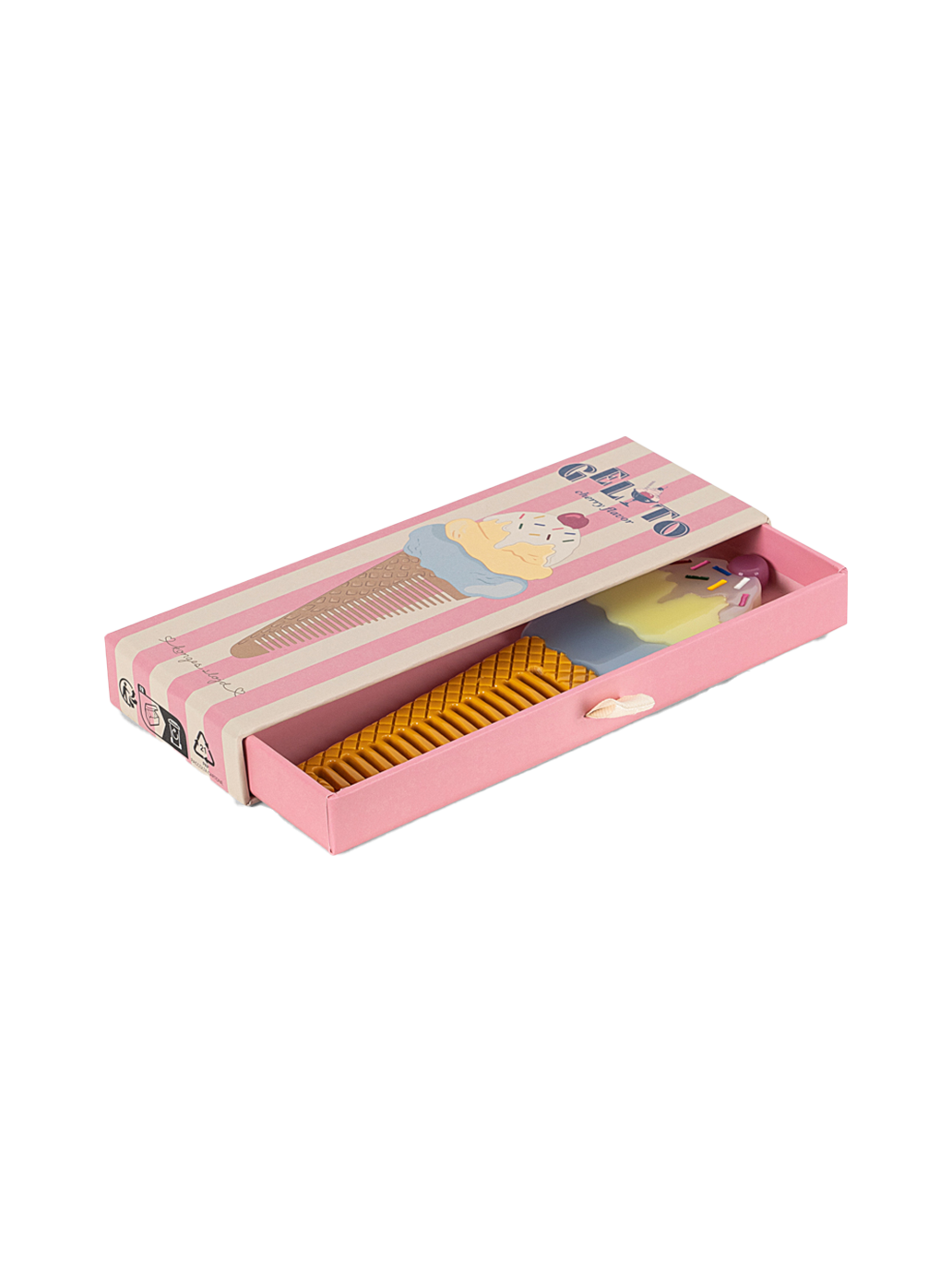 Grzebyk Ice Cream Comb BEACH BLUE