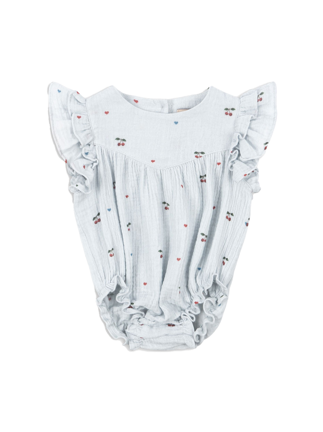 Niemowlęcy Coco Romper CHERRY BLUE COEUR