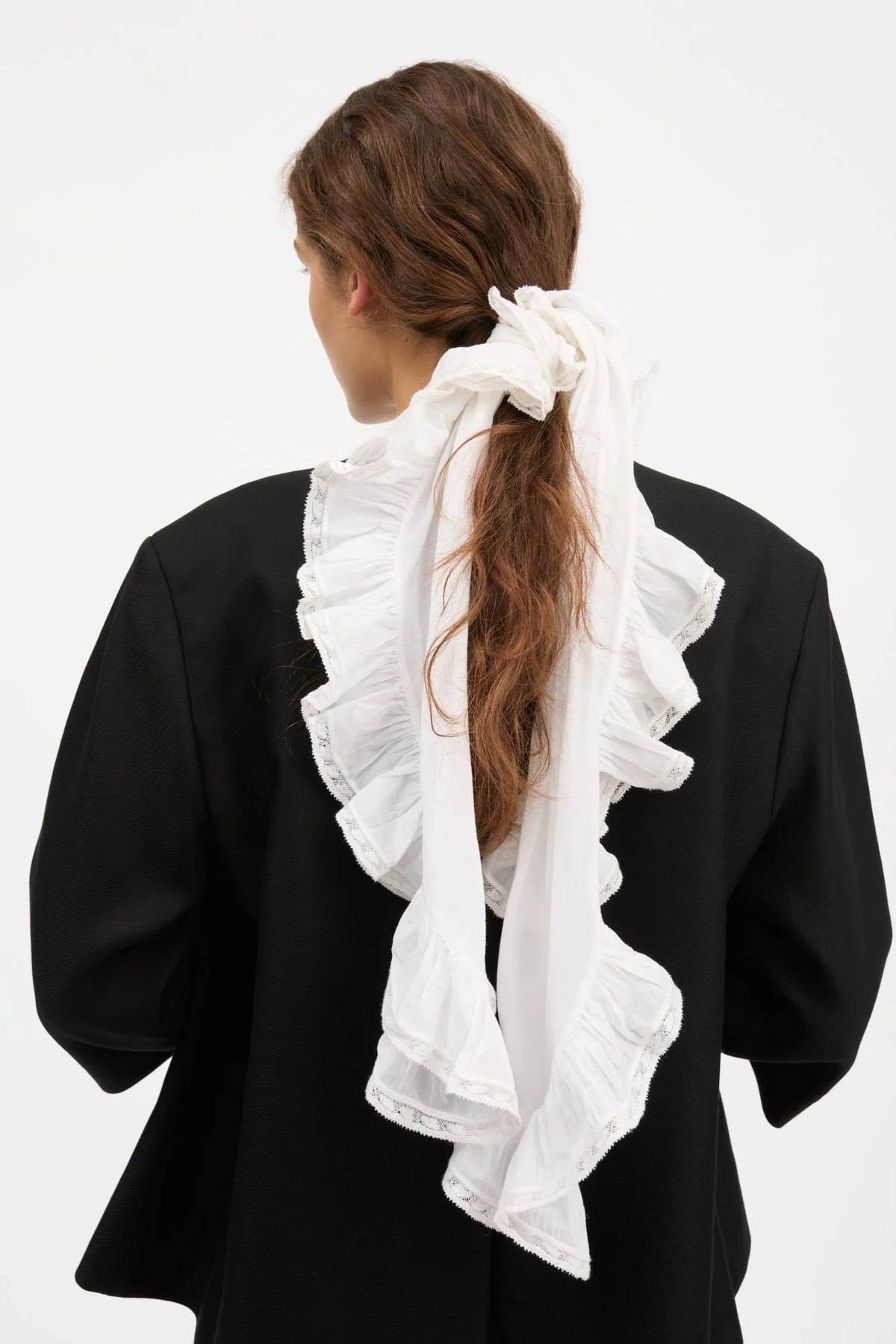 Ozdobny szal Beatrice Scarf WHITE