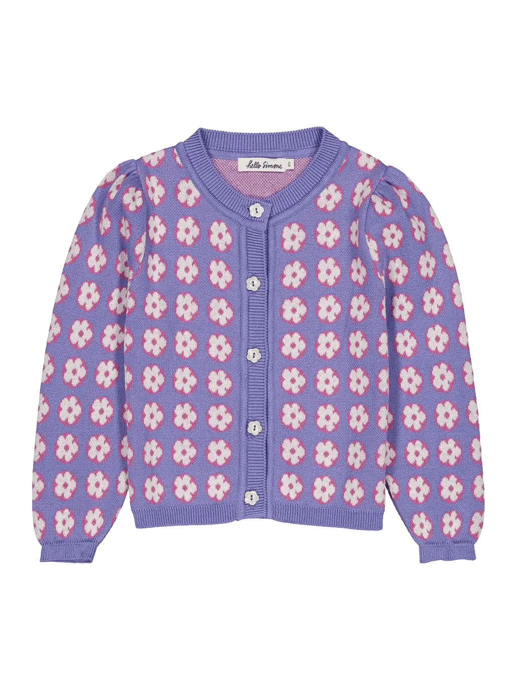 Lison cardigan Pomponette Lavender POMPONETTE BLUE