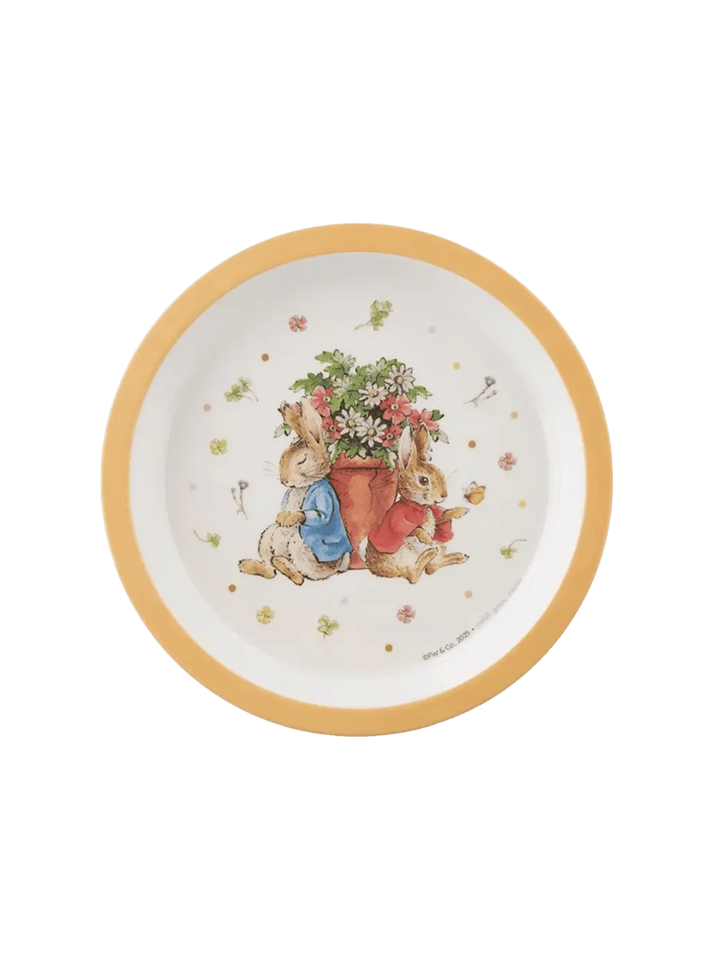 Mały talerz dziecięcy z melaminy Peter Rabbit Maison Petit Jour BEBE Concept 