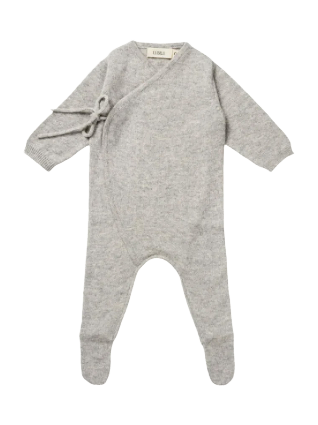 Kaszmirowy rampers niemowlęcy GREY