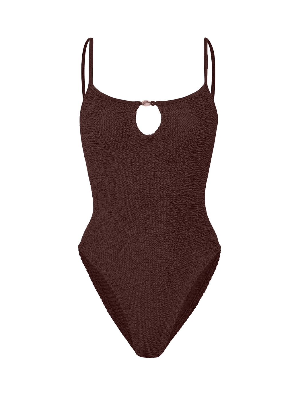 Jednoczęściowy kostium kąpielowy Mia METALLIC CHOCOLATE