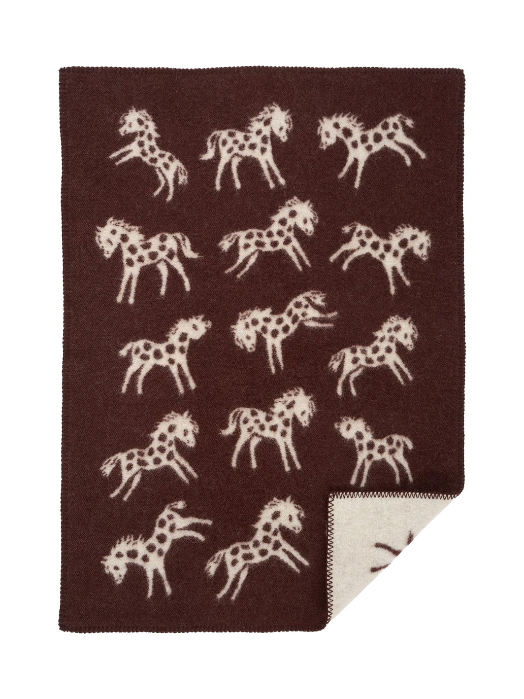 Soft Wool Baby Blanket Pony PONY BROWN