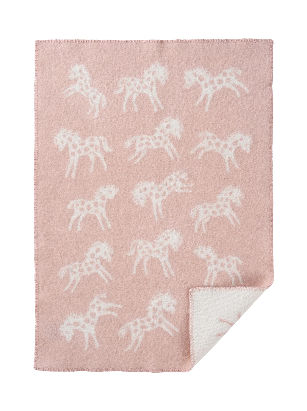 Soft Wool Baby Blanket Pony PONY DUSTY PINK
