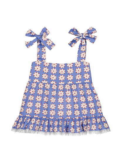 Lucie blouse Pomponette Blue Hello Simone BEBE Concept 