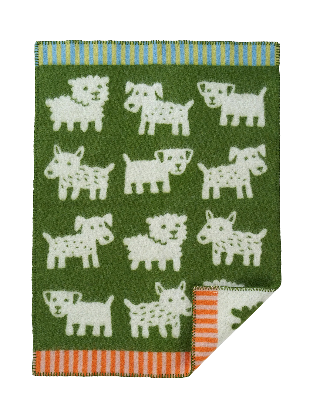 Soft Wool Baby Blanket Voff VOFF GREEN